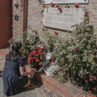Imagen del acto de homenaje en el cementerio de la Almudena.