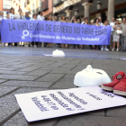 Imatge de la concentració per la nena morta a Valladolid.