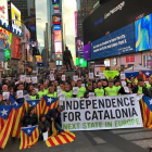 Reivindicació catalana a la Marató de Nova York