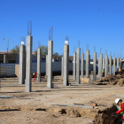 Las obras de construcción del nuevo colegio.