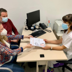 Pacientes en la nueva consulta del servicio de Obstetricia del hospital Arnau de Vilanova. 