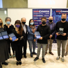 Imagen ayer de la entrega de premios del festival de cine leridano.