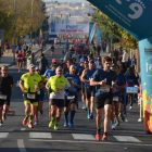 Un momento de la Mitja Marató de Mollerussa, que volvió a celebrarse ayer tras suspenderse el pasado año.