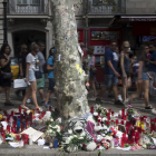 Imagen de archivo del recuerdo a las víctimas en Barcelona.