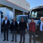 La presentació del nou camió elèctric de Transportes Bosch Portillo i Plusfresc.