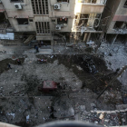 Imagen de la destrucción de un ataque en la ciudad de Douma.
