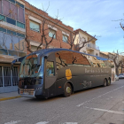 La parada d’autobusos al carrer Prat de la Riba.