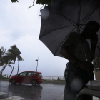 Fortes pluges ahir a Puerto Rico abans d’arribar l’huracà.