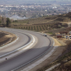 Las obras en el tramo de Lleida a Rosselló pendientes del último asfaltado y que se prevé abrir en mayo.