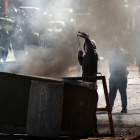 Imagen de las protestas protagonizadas en la localidad palestina de Belén.
