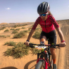 Ramona Gabriel durante la etapa de la Titan Desert.