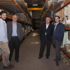 Marc Banzo, Àlex Banzo, Josep Maria Banzo e Ignasi Banzo, en las instalaciones de la compañía.
