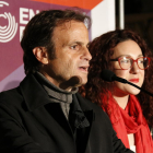 El candidato de ECP, Jaume Asens, y la número 2, Aina Vidal.