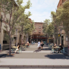 Imagen virtual de la calle Ciutat de Lleida, tras las reformas. 
