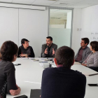 Reunión ayer de GlobaLleida con los empresarios de l’Horta.