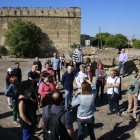 Un momento de la visita en el Castell dels Templers de Lleida.