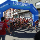 Los atletas del Duatló Lleida tomaron la salida al lado de la pista de atletismo del Sícoris Club.