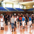 Una de les classes de ball de la Festa Country de Bellpuig.