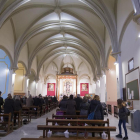 Un moment de la missa celebrada ahir per la festa de Sant Pau a la parròquia d’Anglesola.