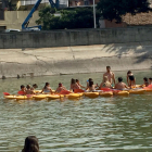 La antigua balsa de Almenar, zona de juego en el agua para niños