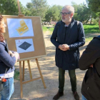 La visita d'aquest dimecres al parc de Santa Cecília de Lleida.