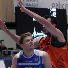 Derksen, durante el partido en Marín frente al Actel Lleida.