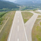 La pista de l'aeroport d'Andorra-la Seu.