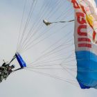 Dani Pedrosa se tiró ayer en paracaídas en el circuito austríano