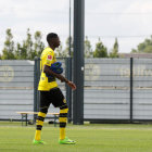 Dembélé, amb la samarreta del Borussia Dortmund, dimecres passat a les instal·lacions del club.