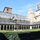 Las obras en el claustro de la catedral el pasado mes de septiembre.