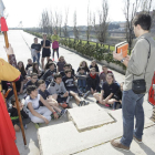 Alumnes de Maristes i Armats de Lleida van protagonitzar la presentació d’‘Els idus de març’.