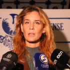 Primer plano de la presidenta de En Comú Podem, Jéssica Albiach.