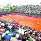 Las pistas del CT Lleida han acogido Copas Davis y Copas Federación, en la imagen.