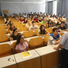 Imagen de archivo de los exámenes de la Selectividad el año pasado en Lleida. 