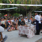 La ‘masterclass’ del cocinero Joel Castañé durante el JuliolFest, en el parque municipal de Mollerussa.