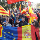 Unas 200 personas se manifiestan en Lleida por la unidad de España