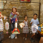 Algunos de los farolillos que participarán en el ‘Concurs de Fanalets de Sant Jaume’. 