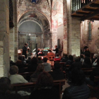 Actuació del trio Syrinx a l’església de Sant Andrèu de Salardú.