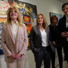 Carmen Cervera, la ministra de Cultura de Andorra, Olga Gelabert, y el director, Guillermo Cervera.