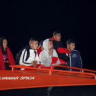 Inmigrantes rescatados en la costa de Almería.