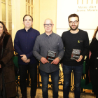 Autores y editores de la guía durante la presentación de ayer en el Museu Morera.