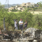 Imagen de archivo del helicóptero estrellado en Torallola (Pallars Jussà), donde murieron 8 personas.