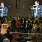 L’acte central de JuntsxCat, en què Sànchez va intervenir per primera vegada en la campanya electoral.