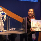 Un robot en el Mobile World Congress de Barcelona.