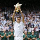 Federer reina en Wimbledon por octava vez