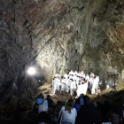 Imatge del concert celebrat dissabte a la nit a la Cova Negra del Montsec.