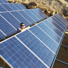 Imagen de los paneles fotovoltaicos que se han instalado en la bodega Mas Blanch i Jové