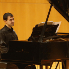 El pianista José Menor, protagonista ahir a l’Auditori de Lleida en una cita de l’Any Granados.
