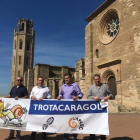 La Trotacaragol se presentó ayer en la Seu Vella donde finalizará este prueba inédita en Lleida.