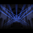 Recreació virtual del que serà l’espectacle interactiu a l’interior de la catedral de Girona.